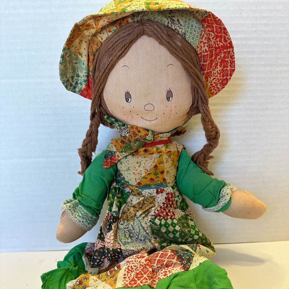 1988 Holly Hobbie Vintage Doll Medium L/E Plush Soft Toy Stuffed Doll